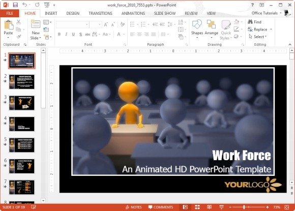 work force powerpoint template