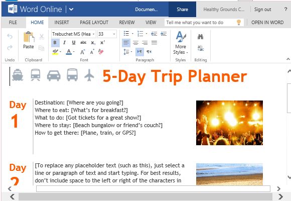 Beautiful, Stylish and Fun Trip Planner for Vacations