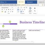 Clean and Professional Design of a Business Project Timeline