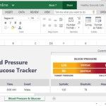 Health Excel Template for Monitoring Blood Pressure and Glucose Levels