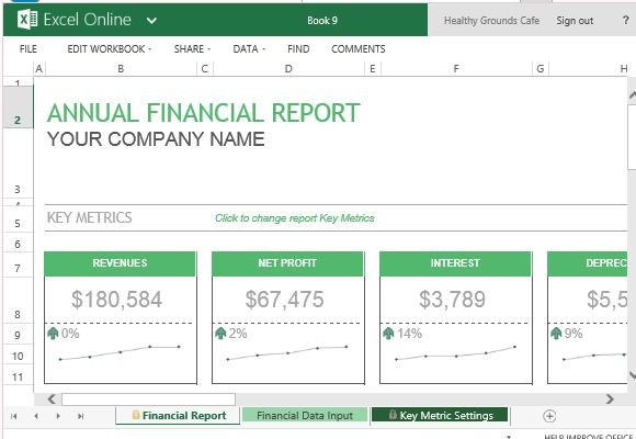 Professionally Designed Template for Financial Reports