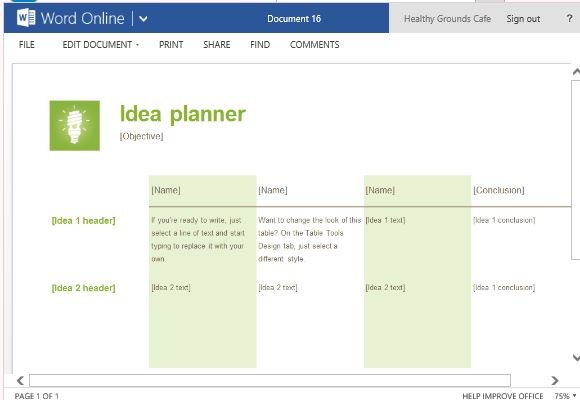 Add as Many Rows as You Want for Your Own Brainstorming Activity