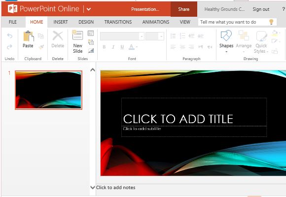 Colorful Abstract Template for PowerPoint Online