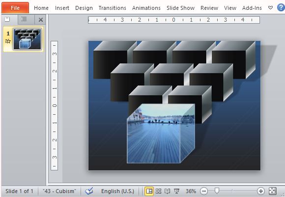 Create Wonder with this Cubism Video Shape on PowerPoint
