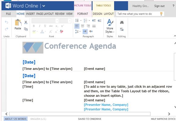 Have an Elegant and Sophisticated Conference Agenda in Minutes