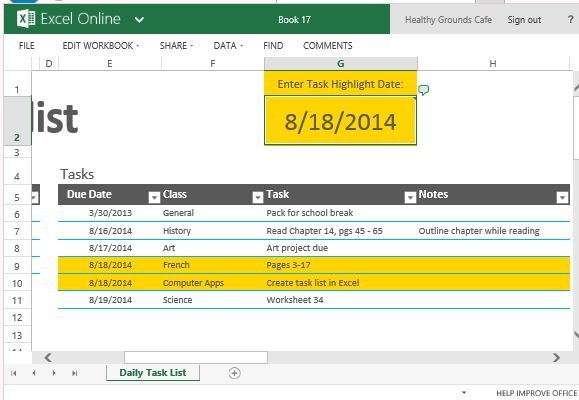 getting things done template excel