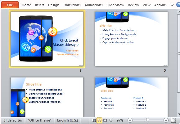 Various Layouts for Technology PowerPoint Presentations