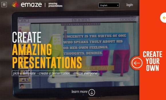 emaze online presentation web app