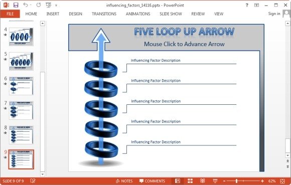 five loop arrow