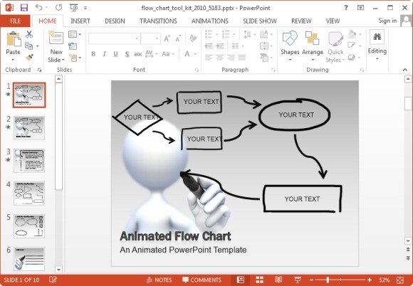 Animated Flowchart Maker Templates For PowerPoint And Keynote