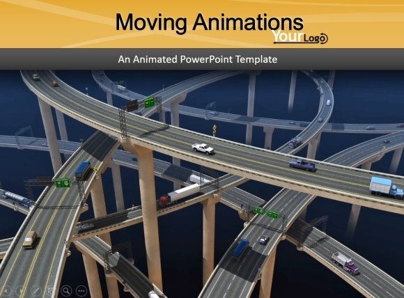 how to add moving animations to presentations