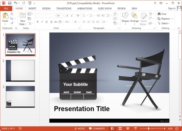 powerpoint presentations in the entertainment industry