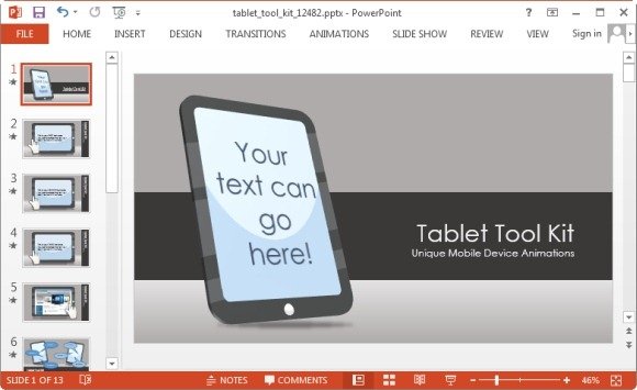 tablet powerpoint template