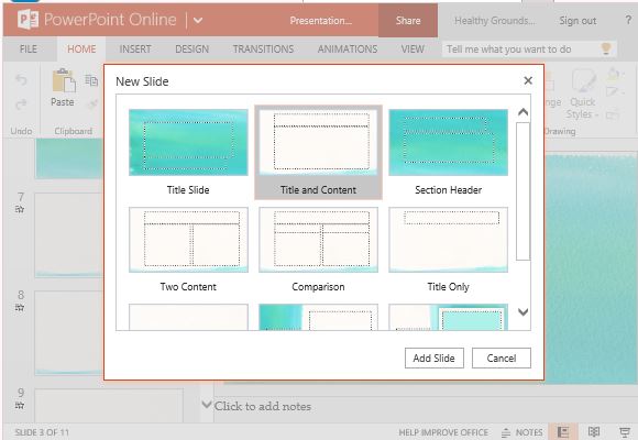 Add New Slides and Choose from a Variety of Layouts