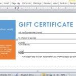 Beautifully and Professionally Designed Gift Certificate for Business