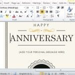 Create an Elegant Anniversary Gift Certificate Note Card in Minutes