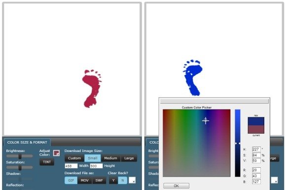Customize footsteps animation