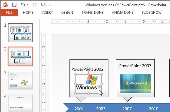 align images with powerpoint 2013 ruler