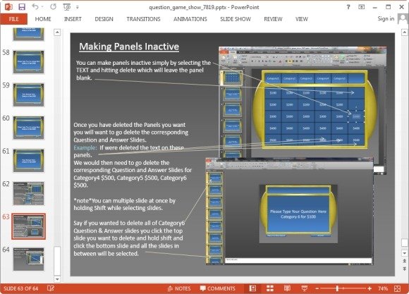 Instructions for using Game Show Toolkit for PowerPoint