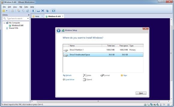 Create disk partitions in Windows 10