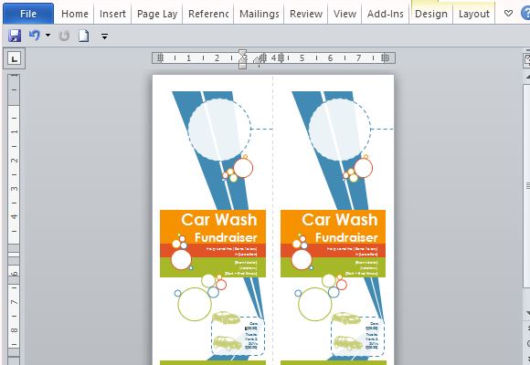 fundraiser flyer templates microsoft word