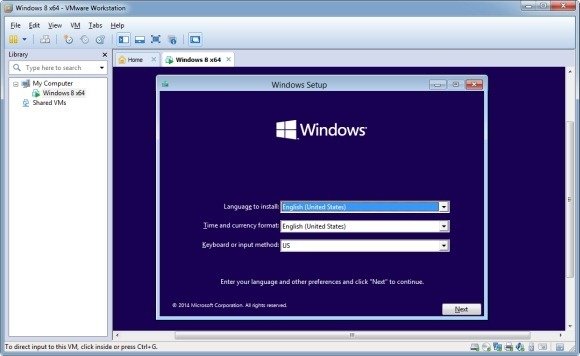 Installing Windows 10 on VMware Workstation 10