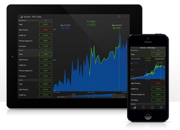 Roambi Analytics app for iPad