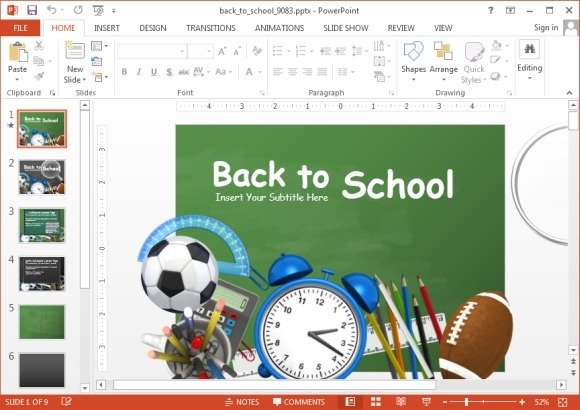 Back to school PowerPoint template