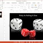 Example of dice clipart used in a slide