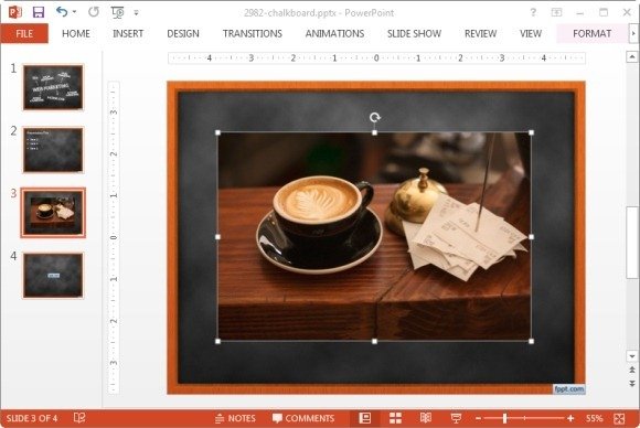 Remove background in PowerPoint 2013