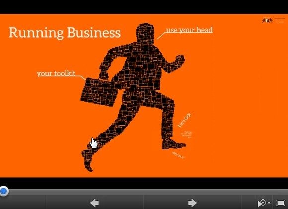 Running business Prezi template
