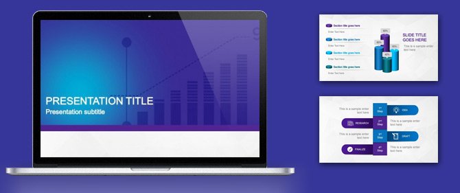 Professional Violet PowerPoint Template for PowerPoint Presentations