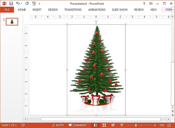 A christmas tree with presents clipart