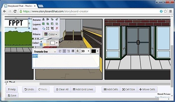 Add textboxes to storyboards