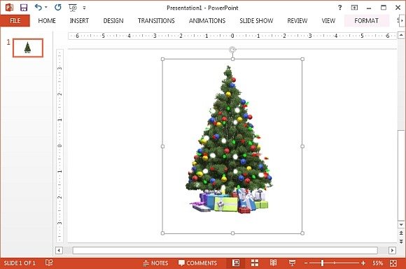 Animated Christmas tree clipart