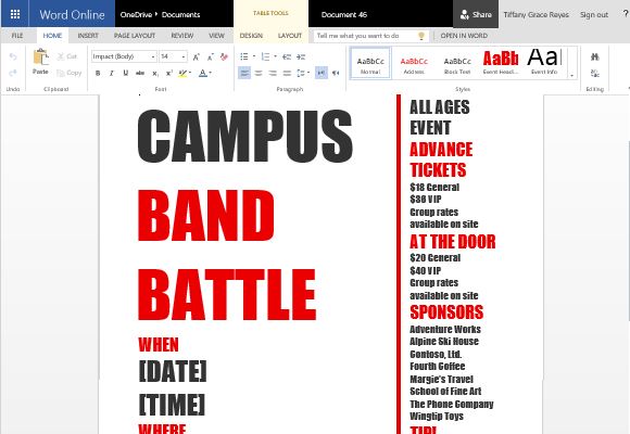 microsoft word templates flyer