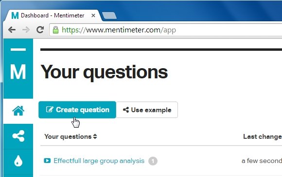 Create poll question in PowerPoint with Menti QR Code