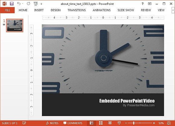 About time PowerPoint template