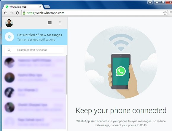 Connecting to WhatsApp Web