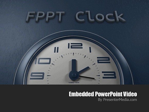 Customizable clock animation for PowerPoint