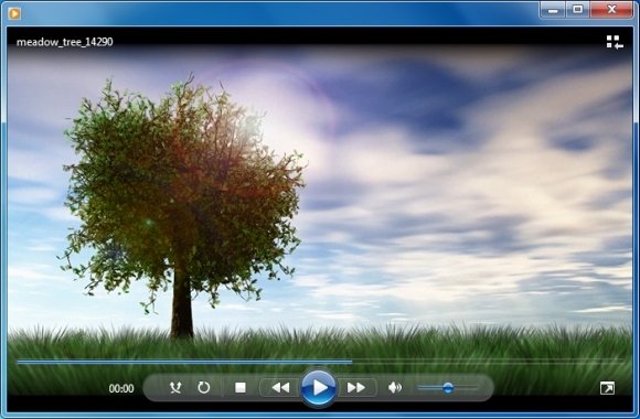 Meadow tree animation in WMV format