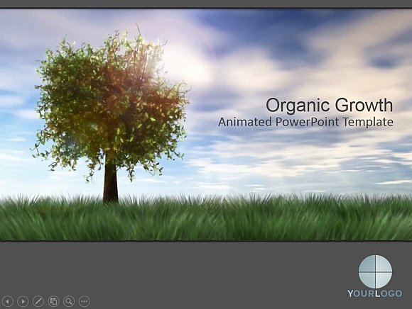 Organic growth PowerPoint template
