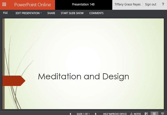 Presentations for Relaxation, Meditation and Design