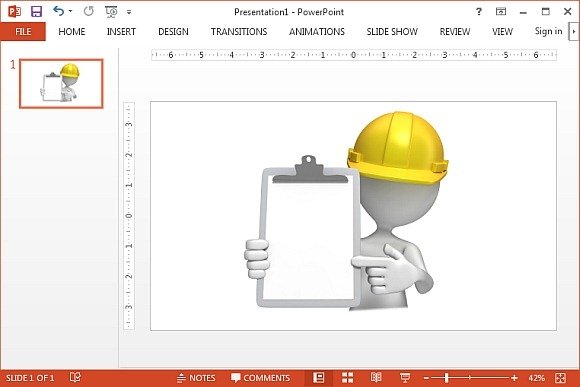 Construction hardhat with clipboard clipart