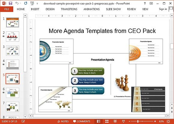 Create 4 quadrant circle with PowerPoint CEO Pack