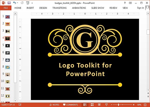 Animated Badge And Logo Maker PowerPoint Templates
