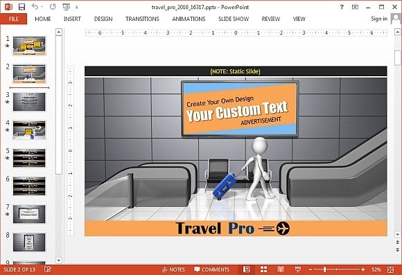 Travel pro animated PowerPoint template