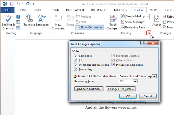 ms word updates 2013