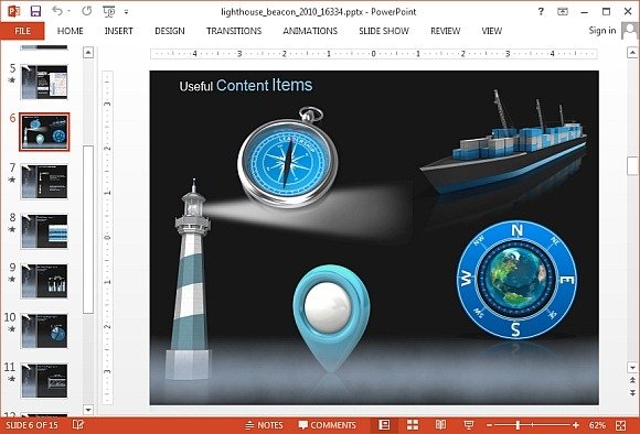 Navigation clipart for PowerPoint