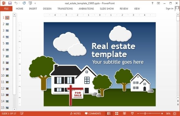 Real estate template for PowerPoint